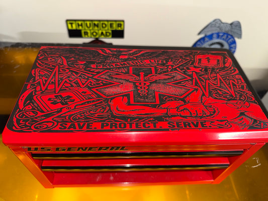 Engraved Paramedic Life Mini Toolbox – EMS First Responder Gift