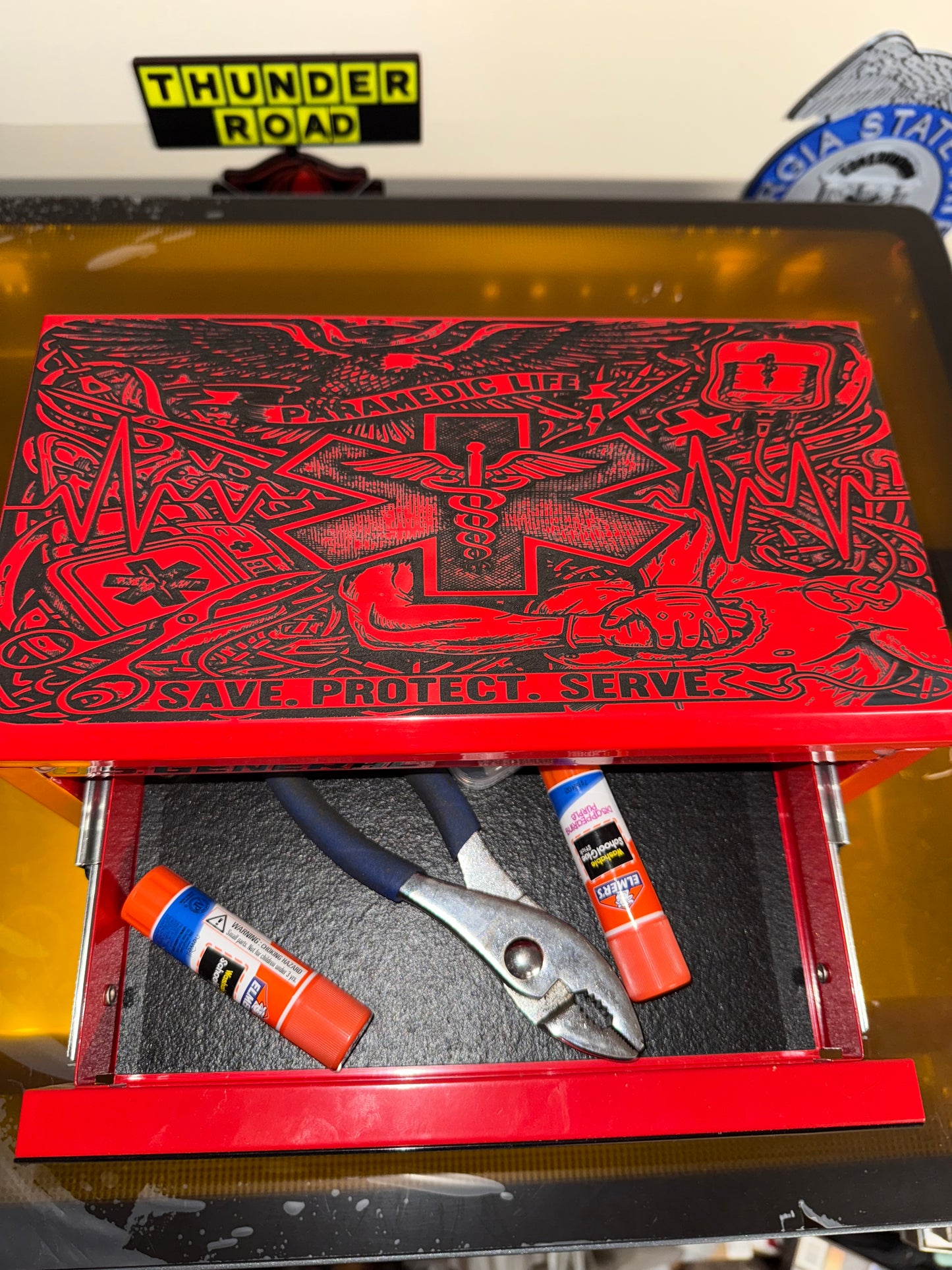Engraved Paramedic Life Mini Toolbox – EMS First Responder Gift