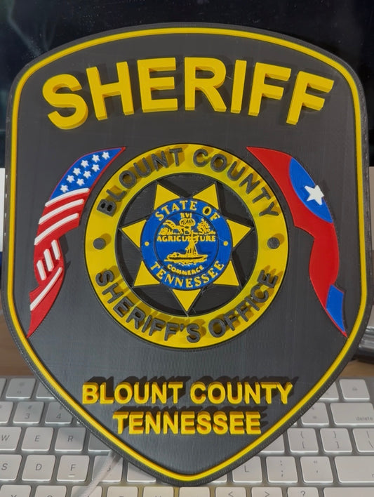 Blount County Sheriff’s Office 3D Printed Patch